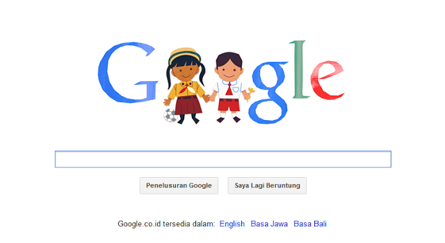 Hari Anak Nasional Ikut Diperingati Google Doodle Hari ini
