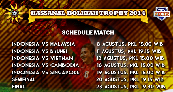 "Jadwal Sepakbola Hasanal Bolkiah Trophy SCTV"