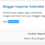 blogger importer