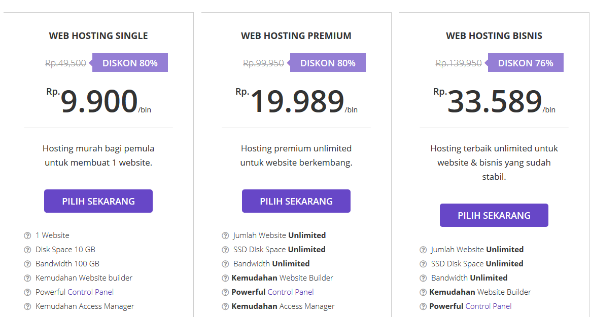 Web hsoting murah hostinger