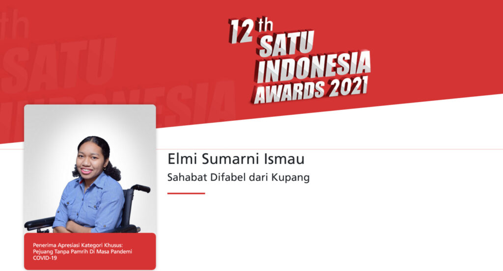 Satu Indonesia Award Bagi Elmi Sumarni Ismau