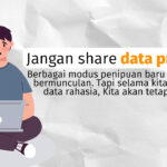 Jangan share data pribadi