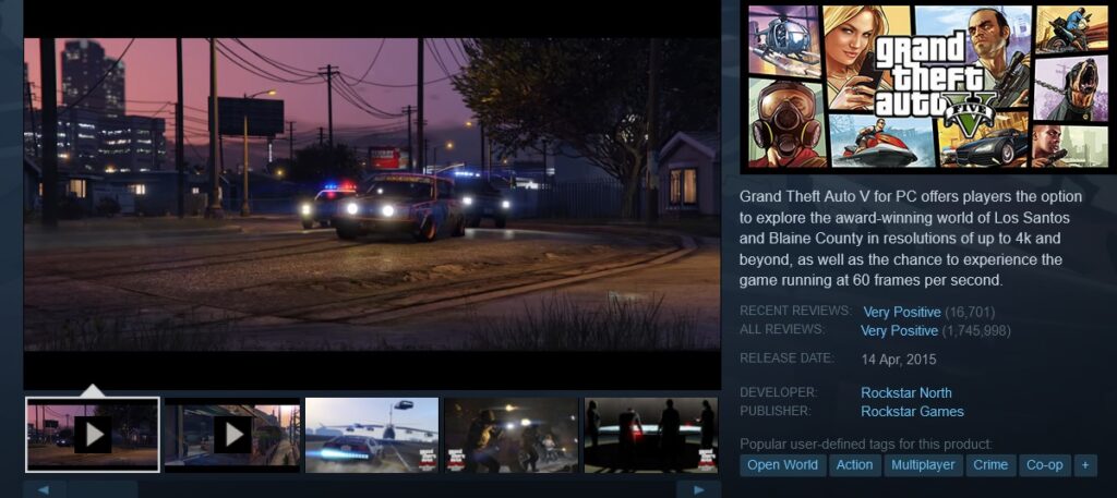 Grand Theft Auto V on Steam