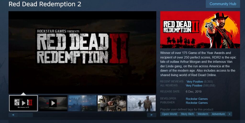 Red Dead Redemption 2 on Steam